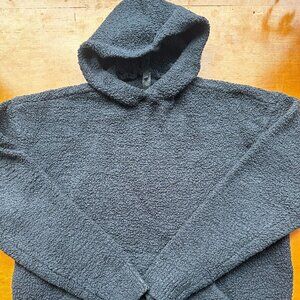 SKIMS Cozy Black Knit Hoodie Size S/M